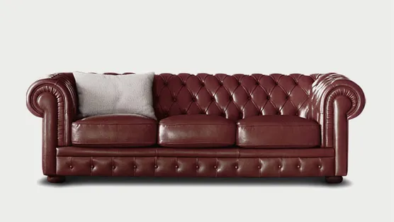 Divano in pelle Chester