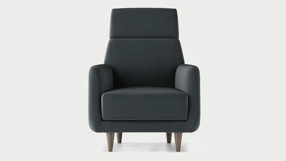 poltrona moderna schienale alto 